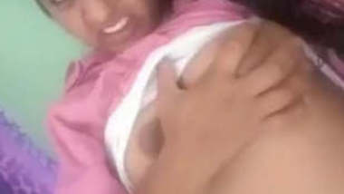 Horny Desi Girl Pressing Own Boobs