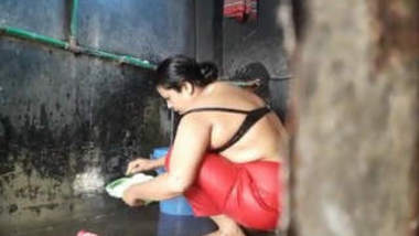 Bangla Vabi bathing hidden cam