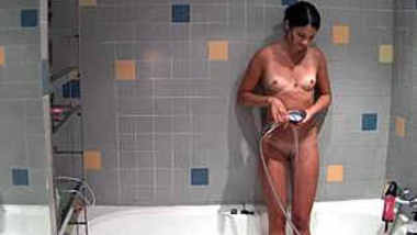 Wife Taking shower Nude hidden record