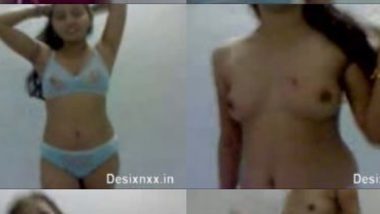 Punjabi bhabhi excite Devar by her nude stripping show