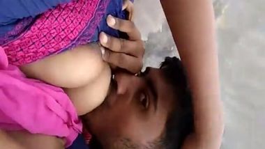 Lad kisses Desi girlfriend's nipples as a way to start the porn video