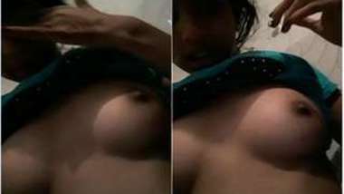 All Desi GF needs for homemade XXX video are tits and pussy being exposed
