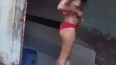 Bengali gurl bathing