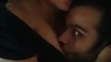 Large mangos Indian college girlfriend gets mounds sucked by boyfriend